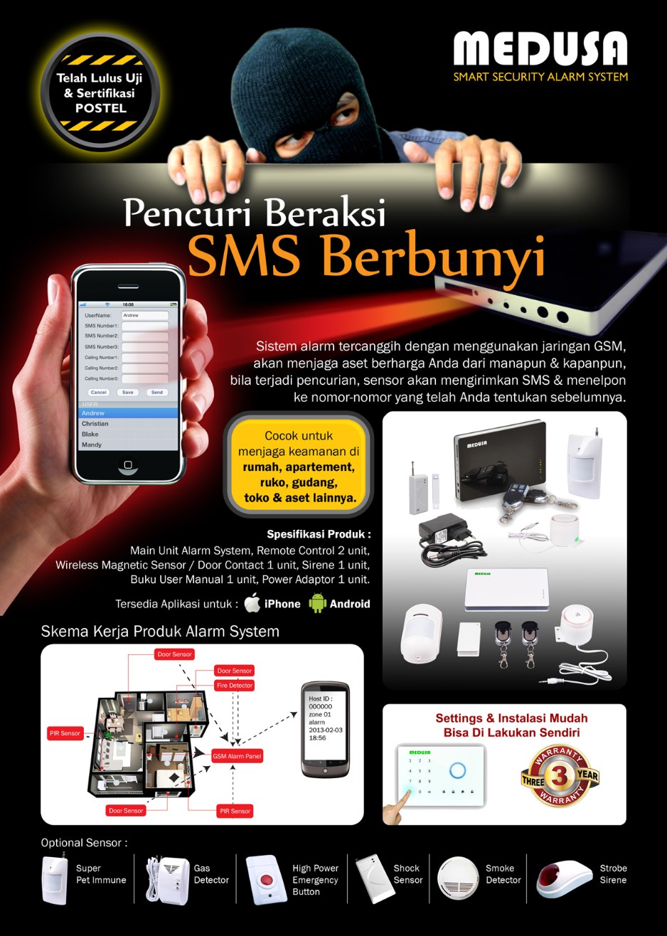 Pencuri Beraksi SMS Berbunyi